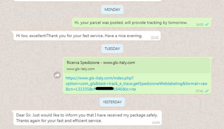 Service Forwarding Mail Italy 369